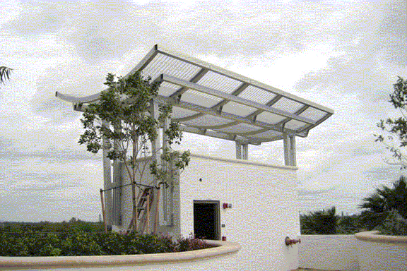 Luxury House with Garden Screenshades Whole View